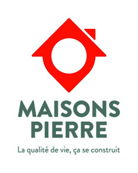 logo de maisons pierre la qualité de vie, ça se construit