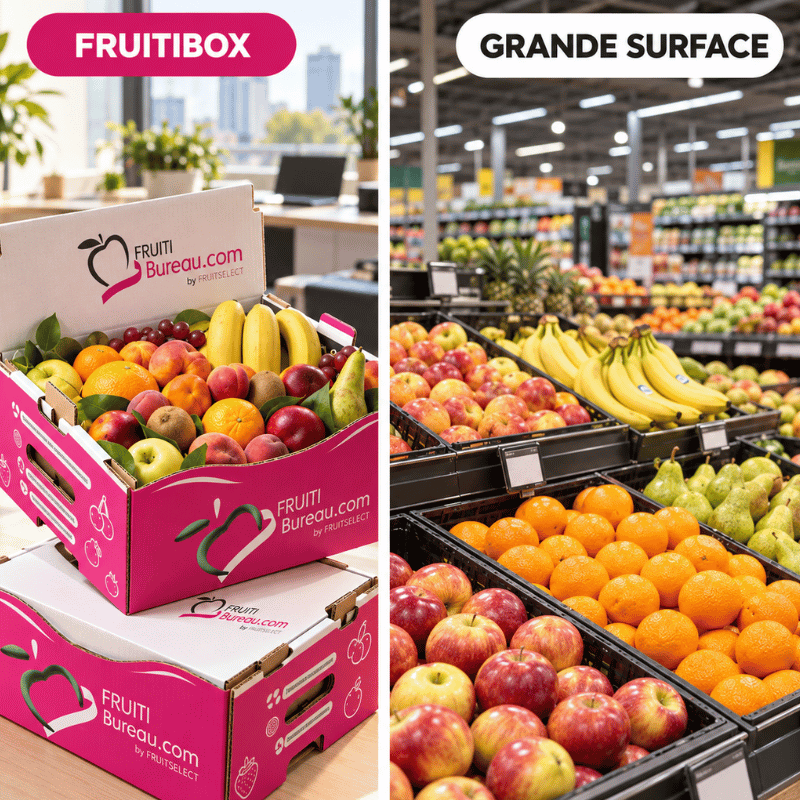 Corbeille de fruits au bureau : abonnement, grande surface ou fournisseur local, que choisir ?